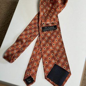 Jos A Bank Executive 100% Silk Men's Neck Tie | Color: Orange | Size: 60 ins